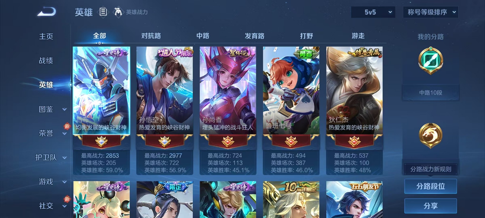 WZCMW3406079王者荣耀账号详情图2