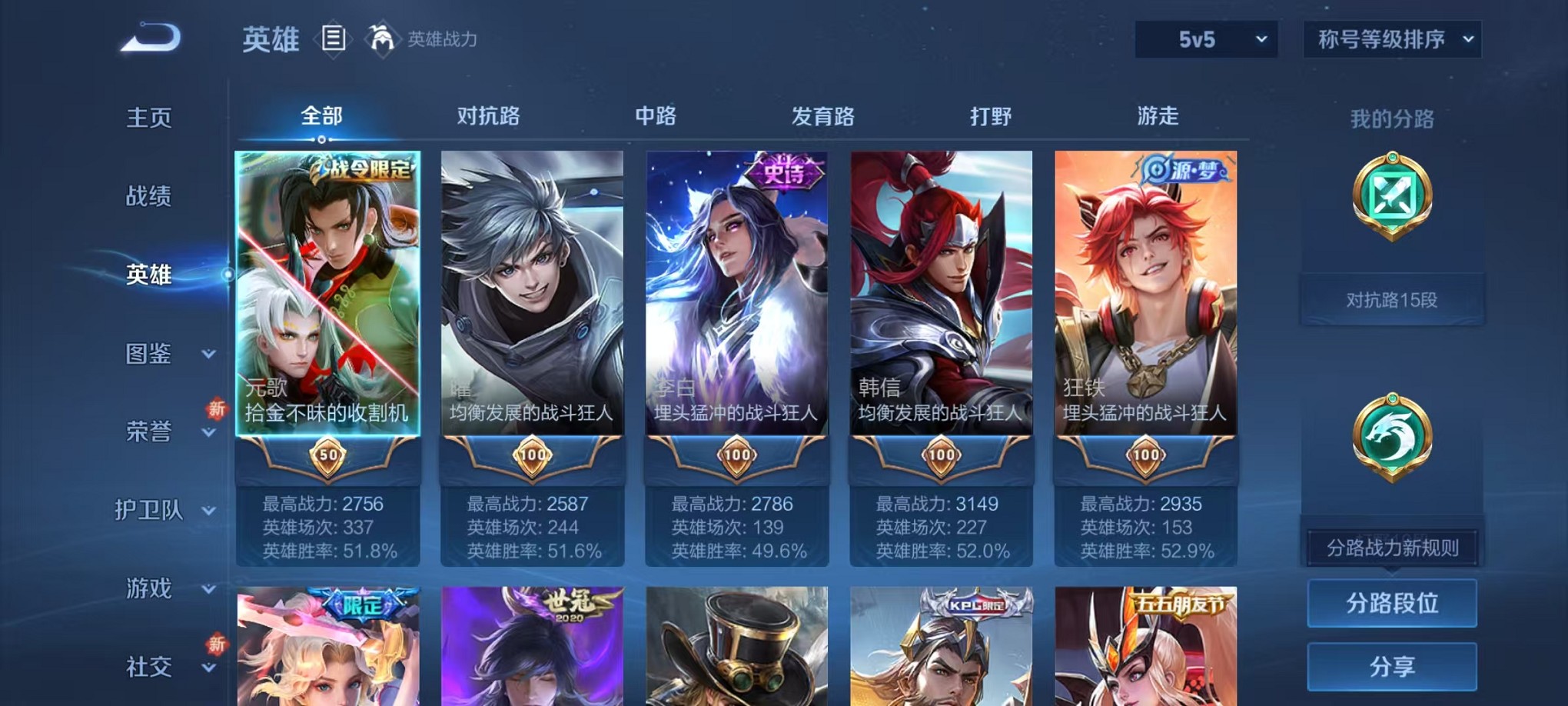 WZCMW3407131王者荣耀账号详情图3