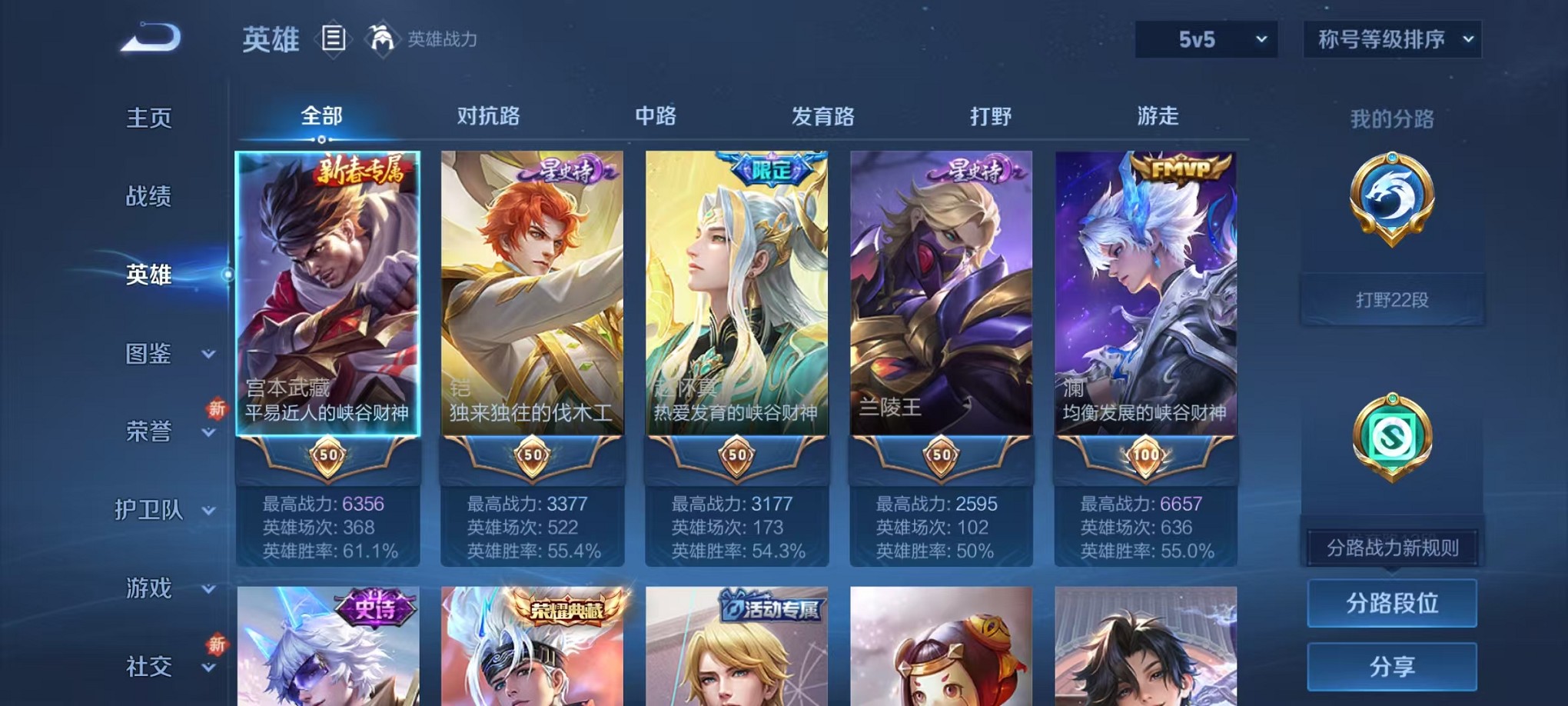 WZCMW3403035王者荣耀账号详情图3