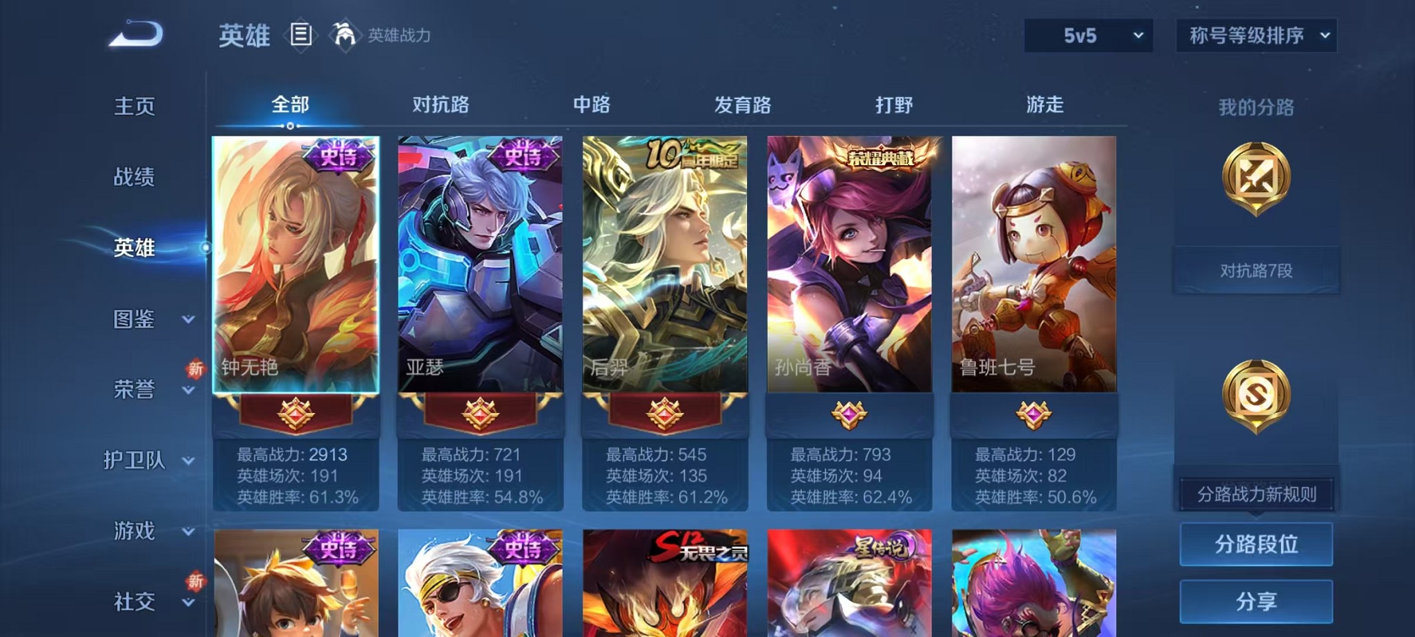 WZCMW3419401王者荣耀账号详情图3 WZCMW3419401王者荣耀账号详情图3