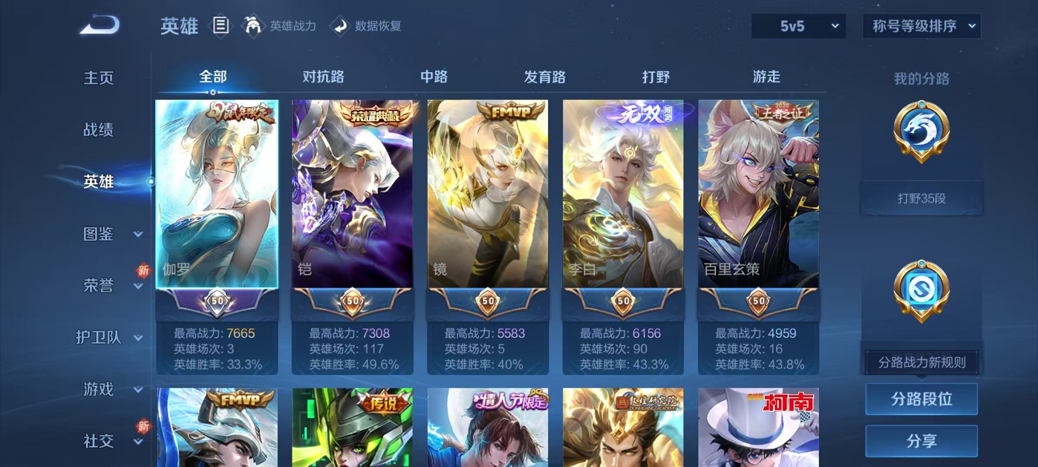 WZCMW3419692王者荣耀账号详情图2 WZCMW3419692王者荣耀账号详情图2