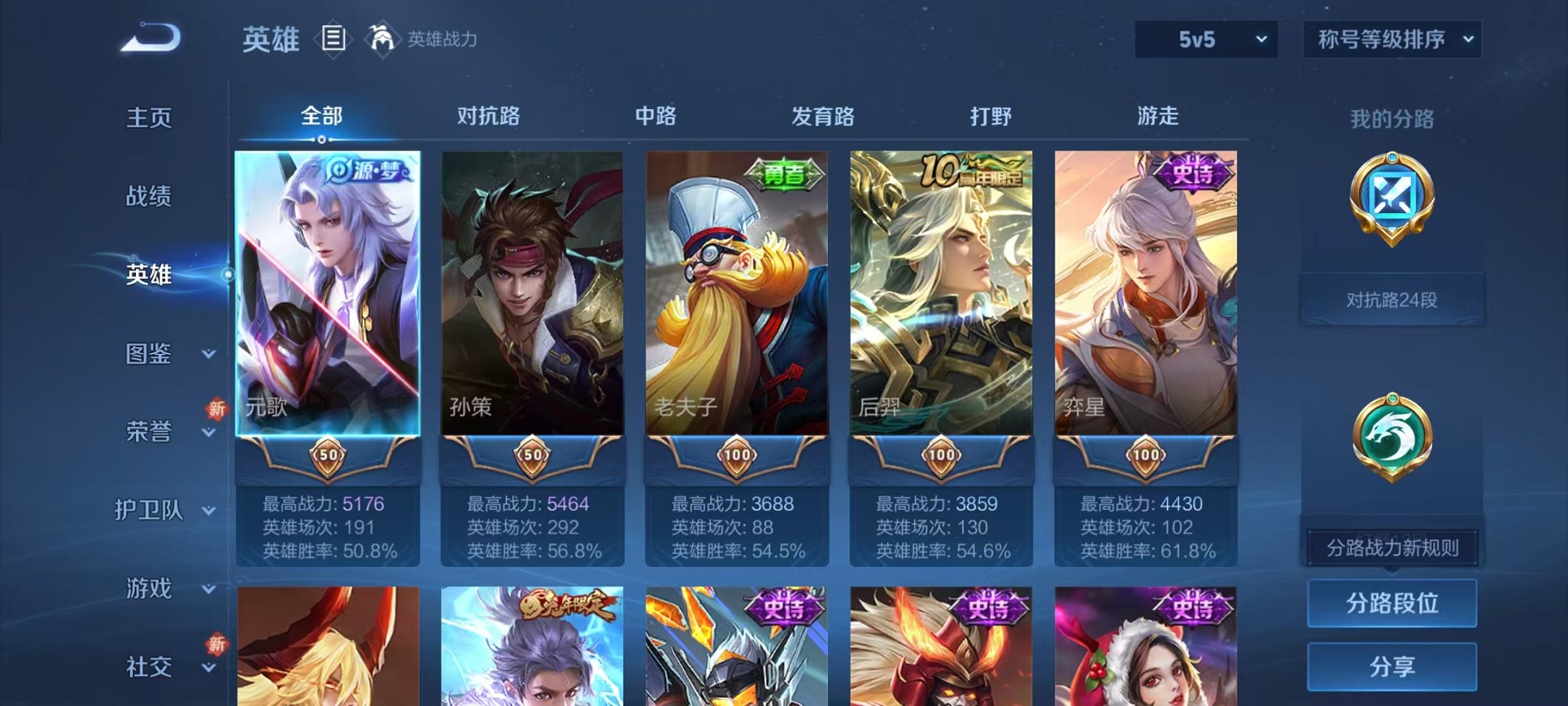 WZCMW3438464王者荣耀账号详情图3 WZCMW3438464王者荣耀账号详情图3