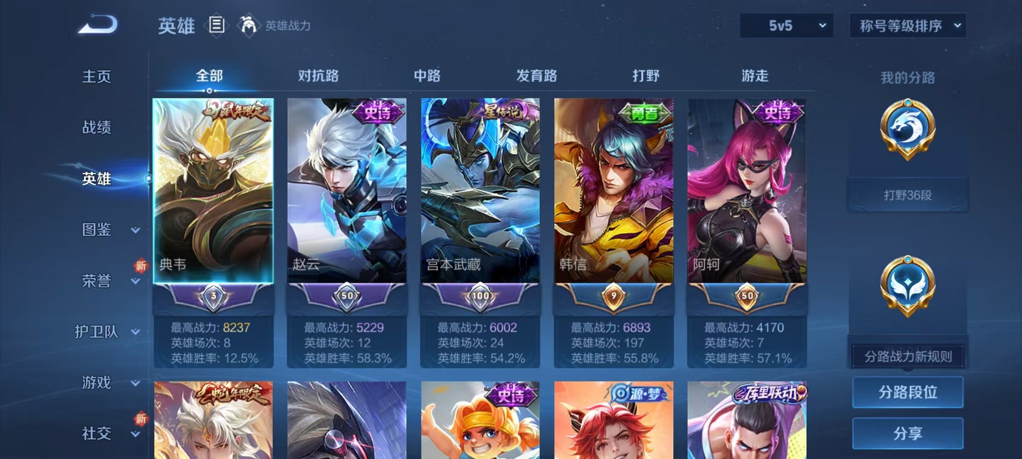 WZCMW3441609王者荣耀账号详情图2