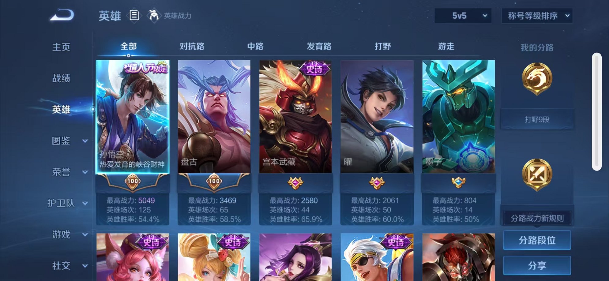 WZCMW3441637王者荣耀账号详情图3