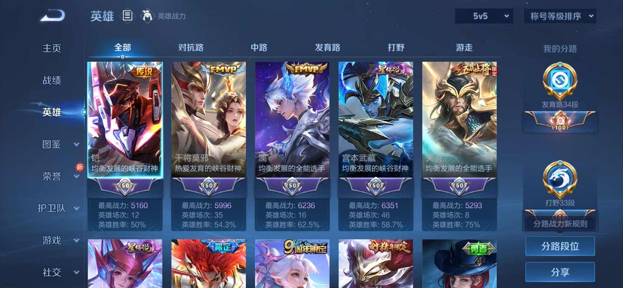 WZCMW3448069王者荣耀账号详情图2 WZCMW3448069王者荣耀账号详情图2