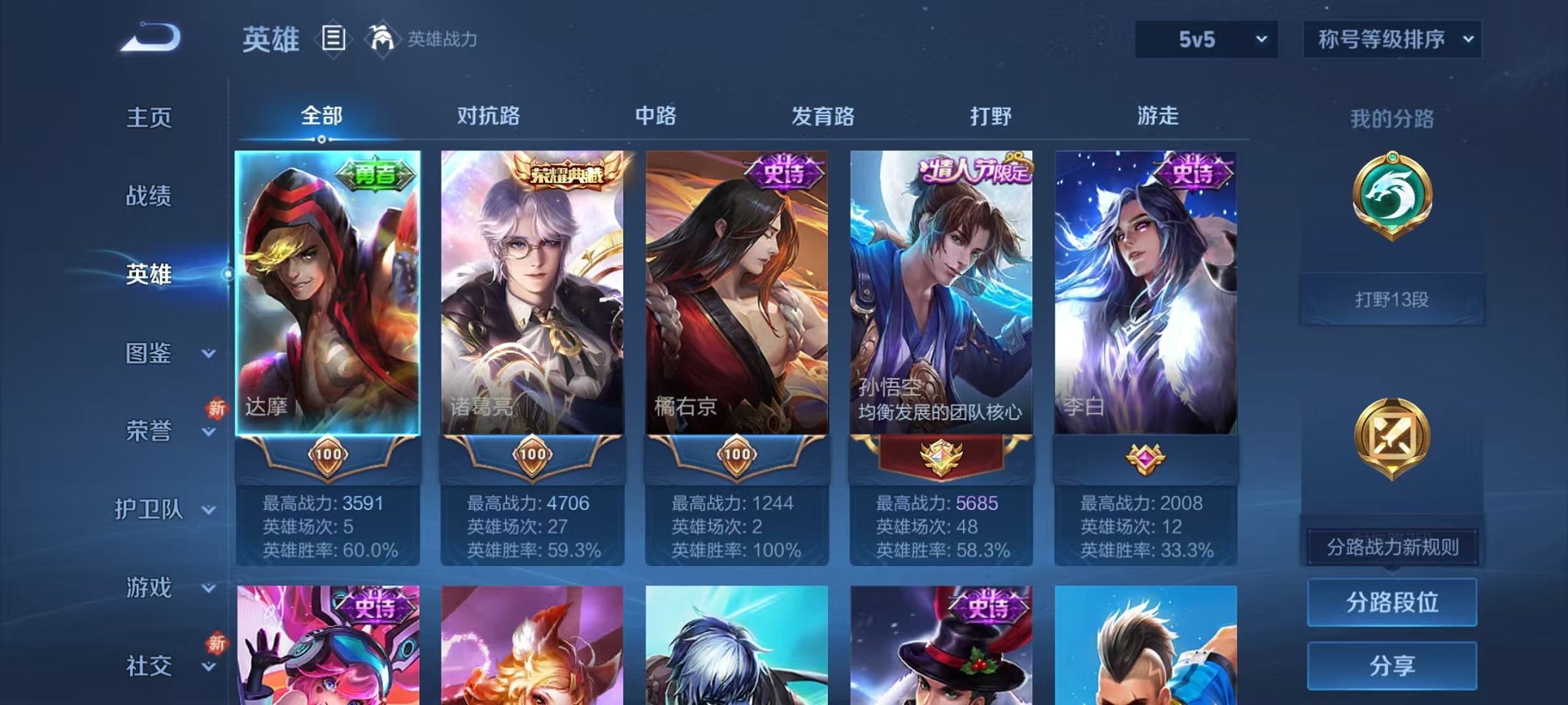 WZCMW3455224王者荣耀账号详情图2