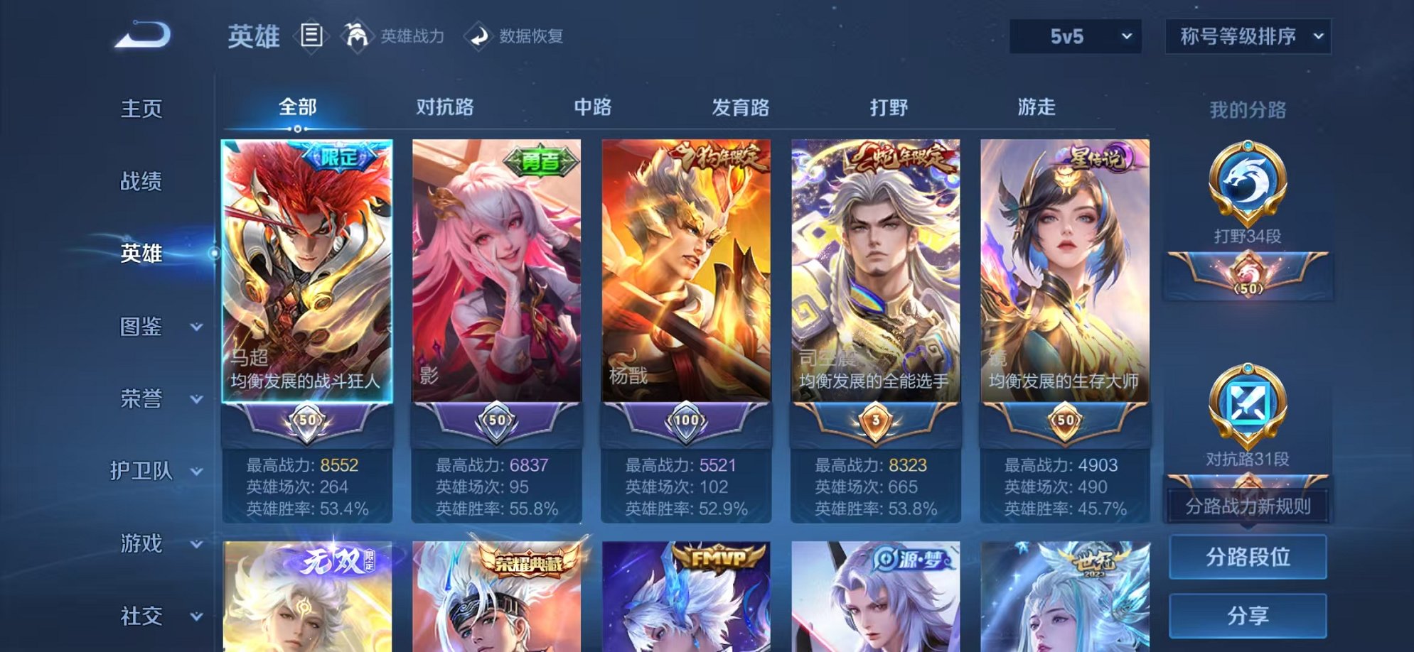 WZCMW3474021王者荣耀账号详情图2