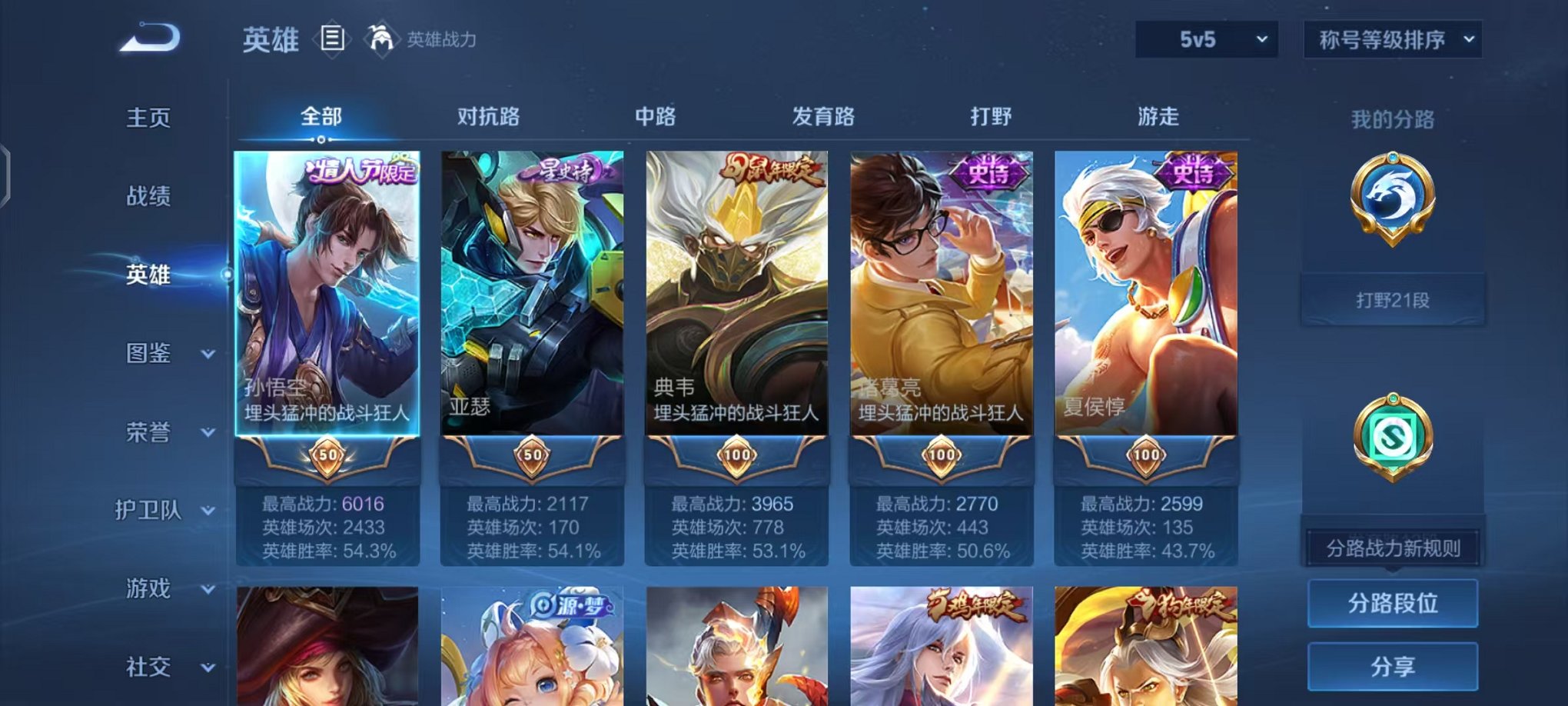 WZCMW3466212王者荣耀账号详情图2