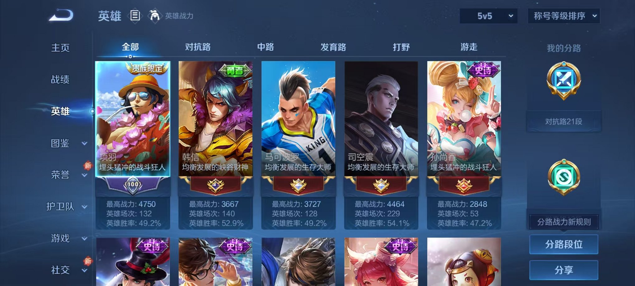 WZCMW3468719王者荣耀账号详情图2