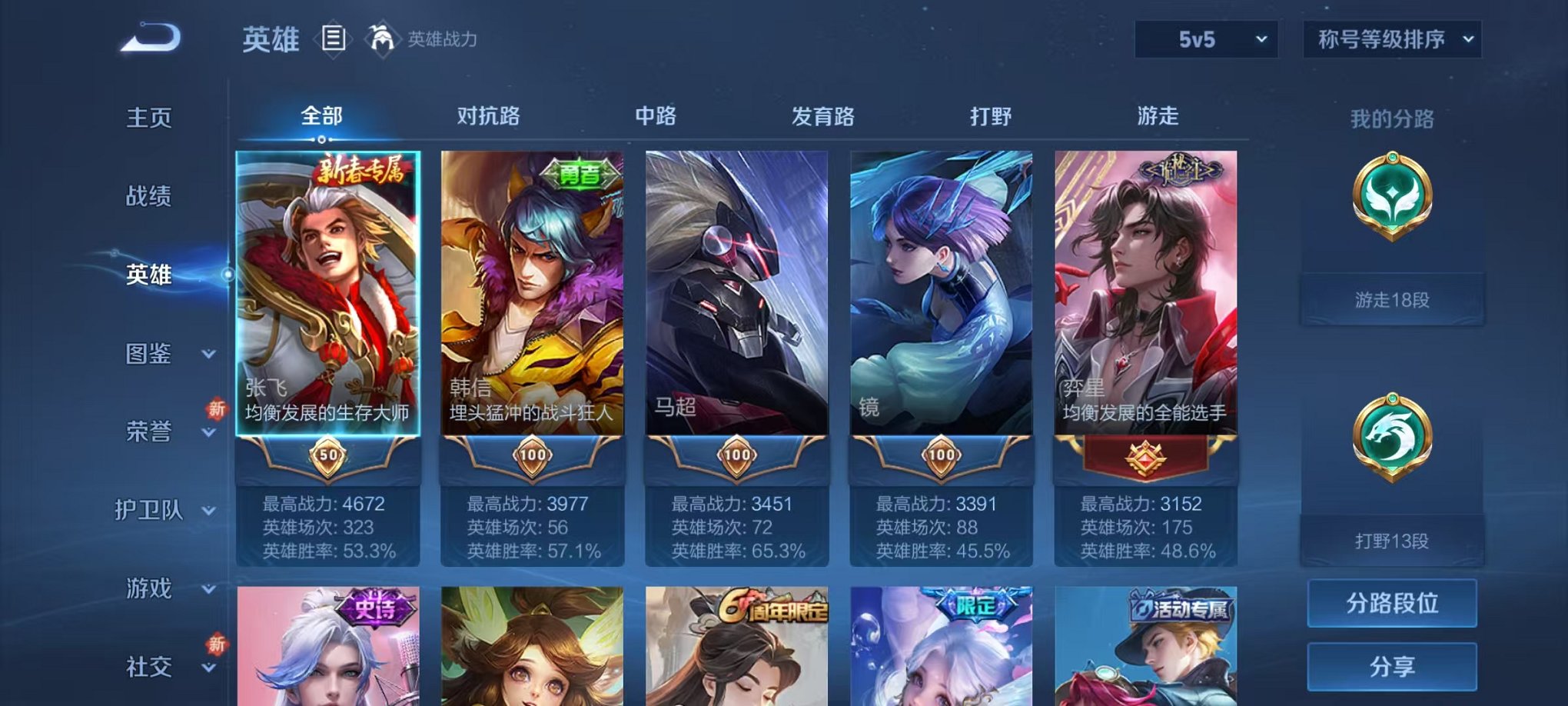 WZCMW3468720王者荣耀账号详情图2