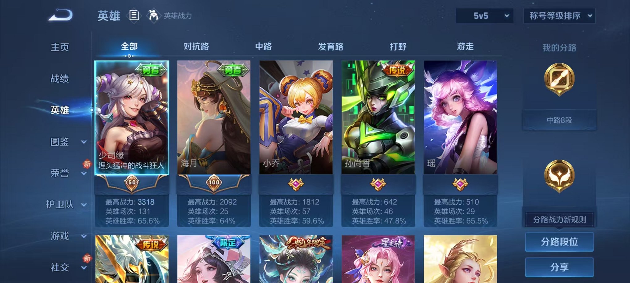 WZCMW410660王者荣耀账号详情图2 WZCMW410660王者荣耀账号详情图2