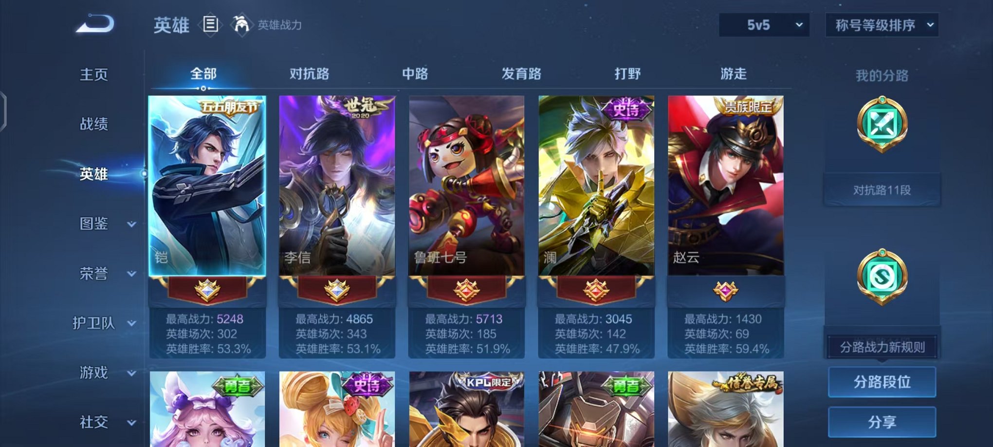 WZCMW412317王者荣耀账号详情图3