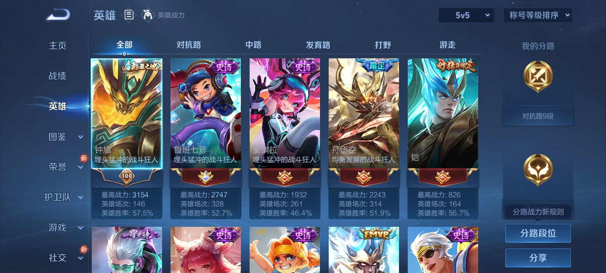 WZCMW412342王者荣耀账号详情图2