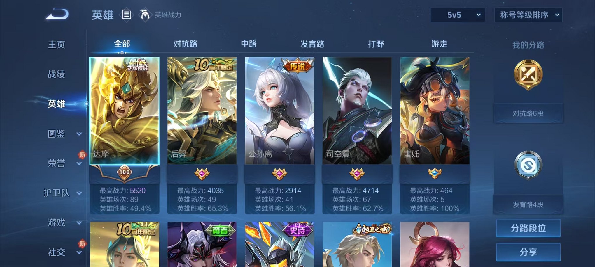 WZCMW412308王者荣耀账号详情图2