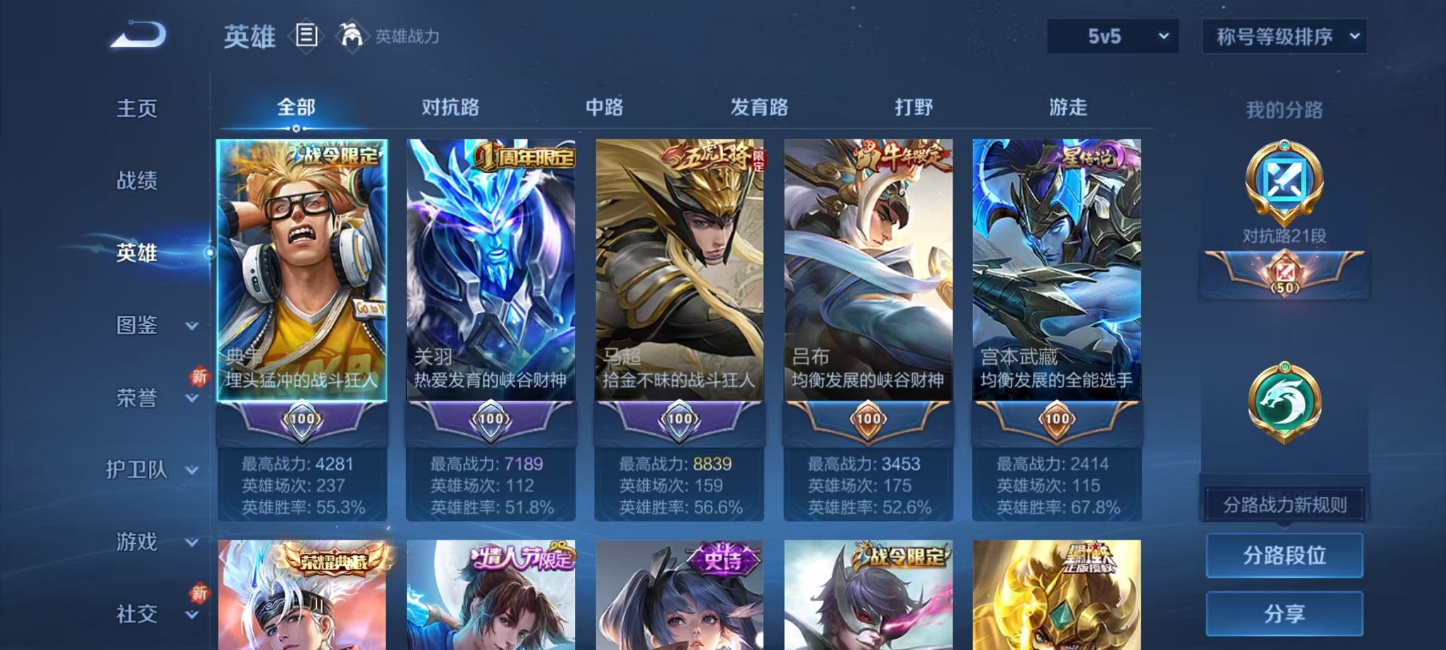 WZCMW419203王者荣耀账号详情图3