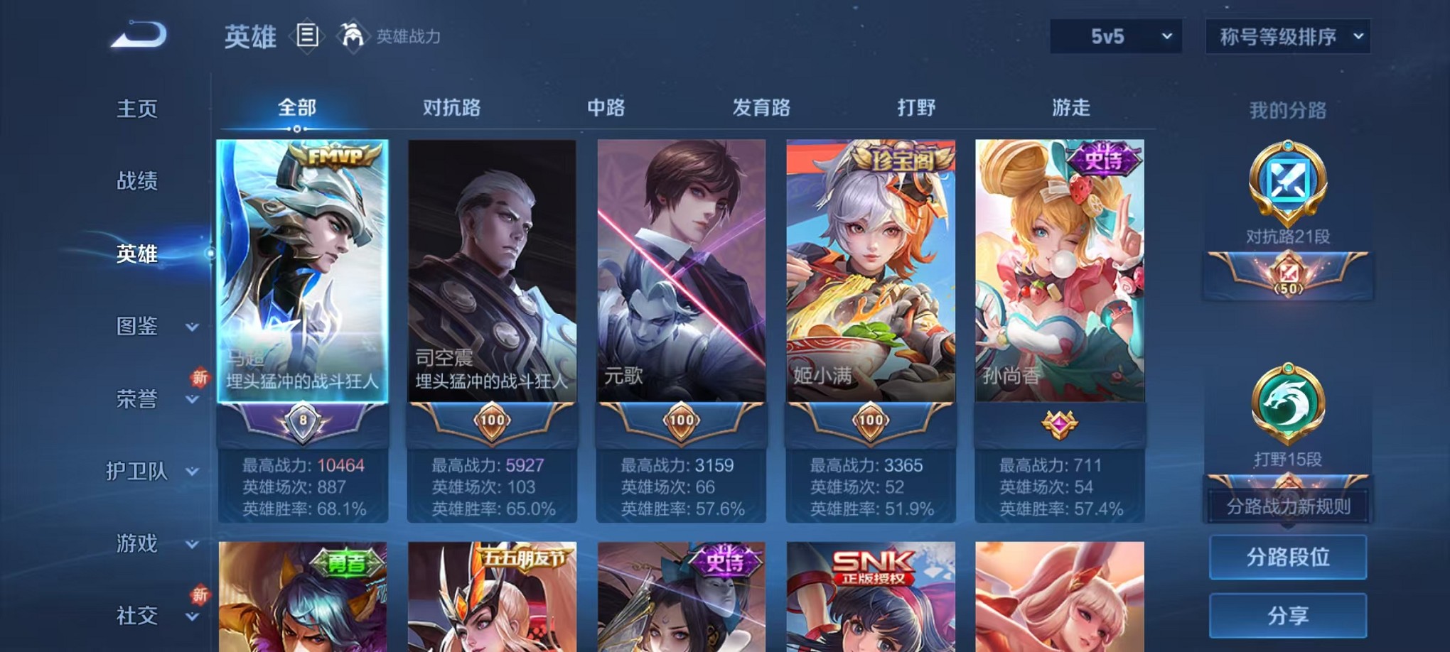 WZCMW421411王者荣耀账号详情图2