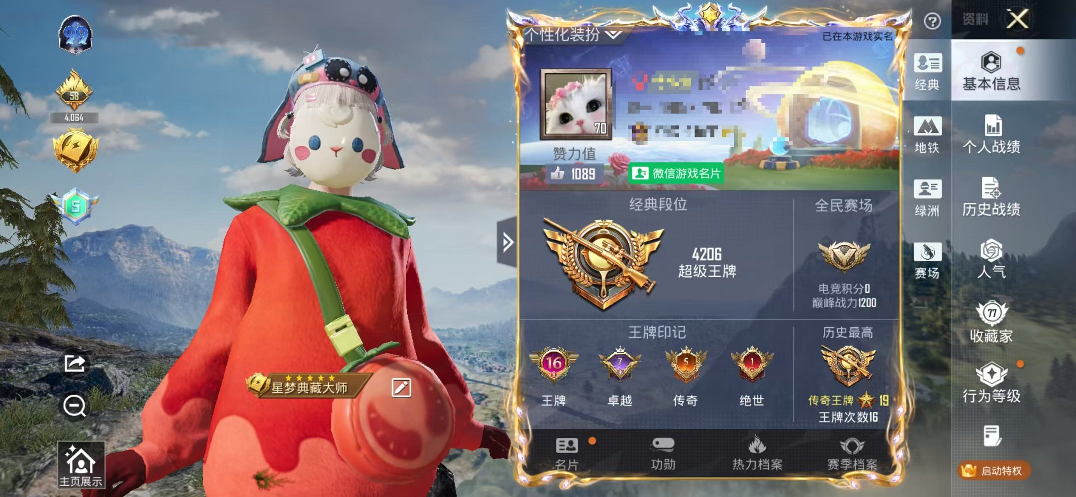 和平精英账号苹果微信0载具-205套装-271枪皮-【女号 胖达 17粉装13特效枪安全保护 】 苹果V区-91468热