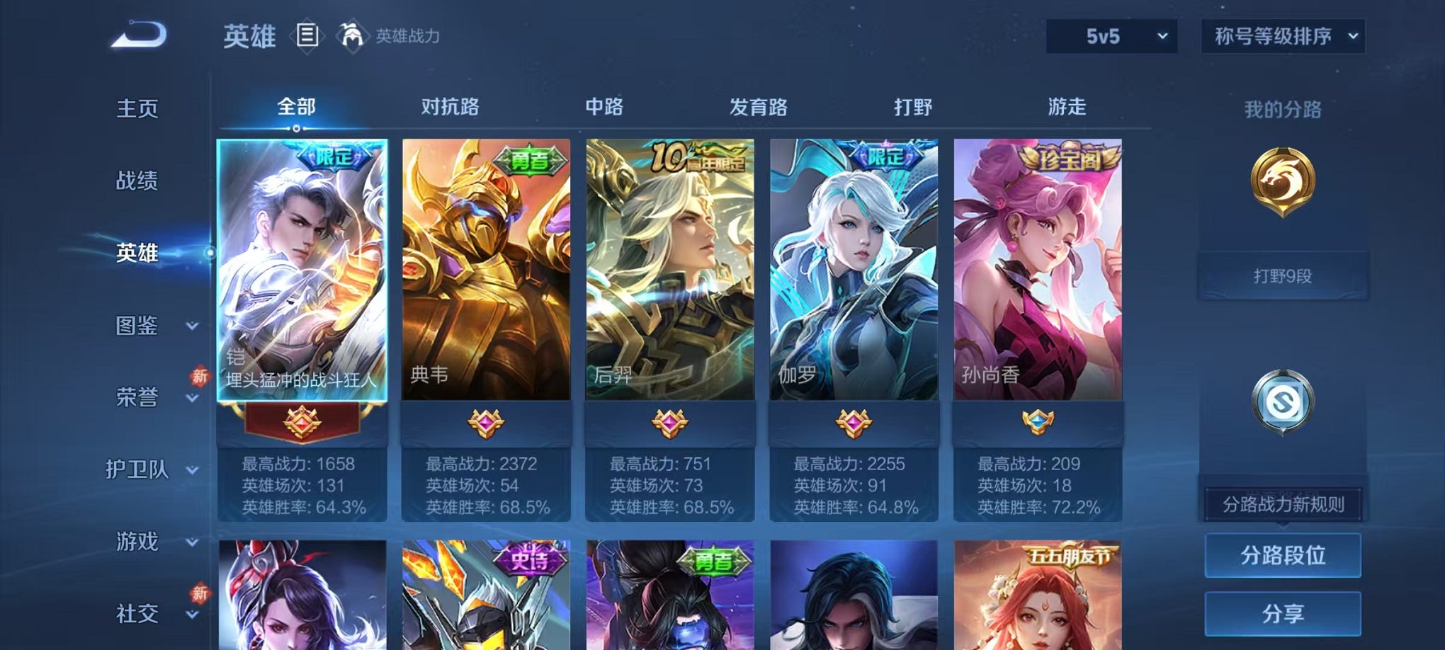 WZCMW462470王者荣耀账号详情图2