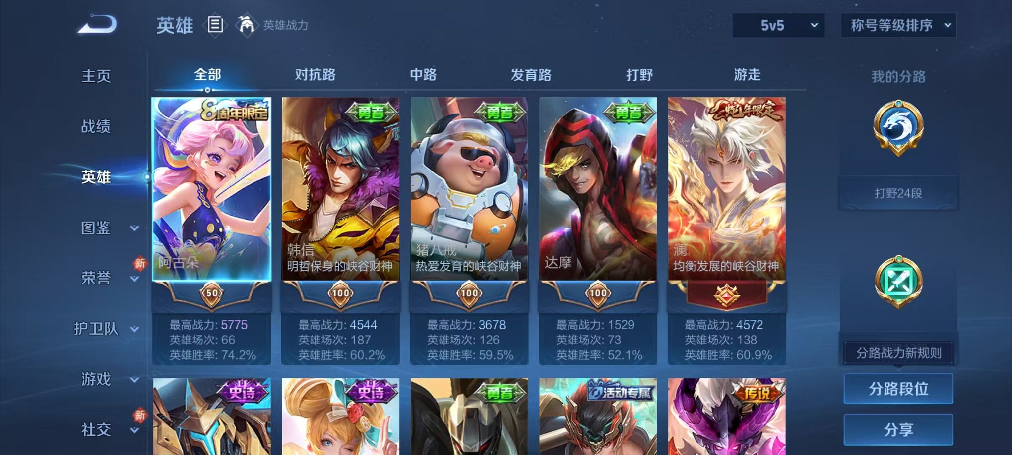 WZCMW462517王者荣耀账号详情图2