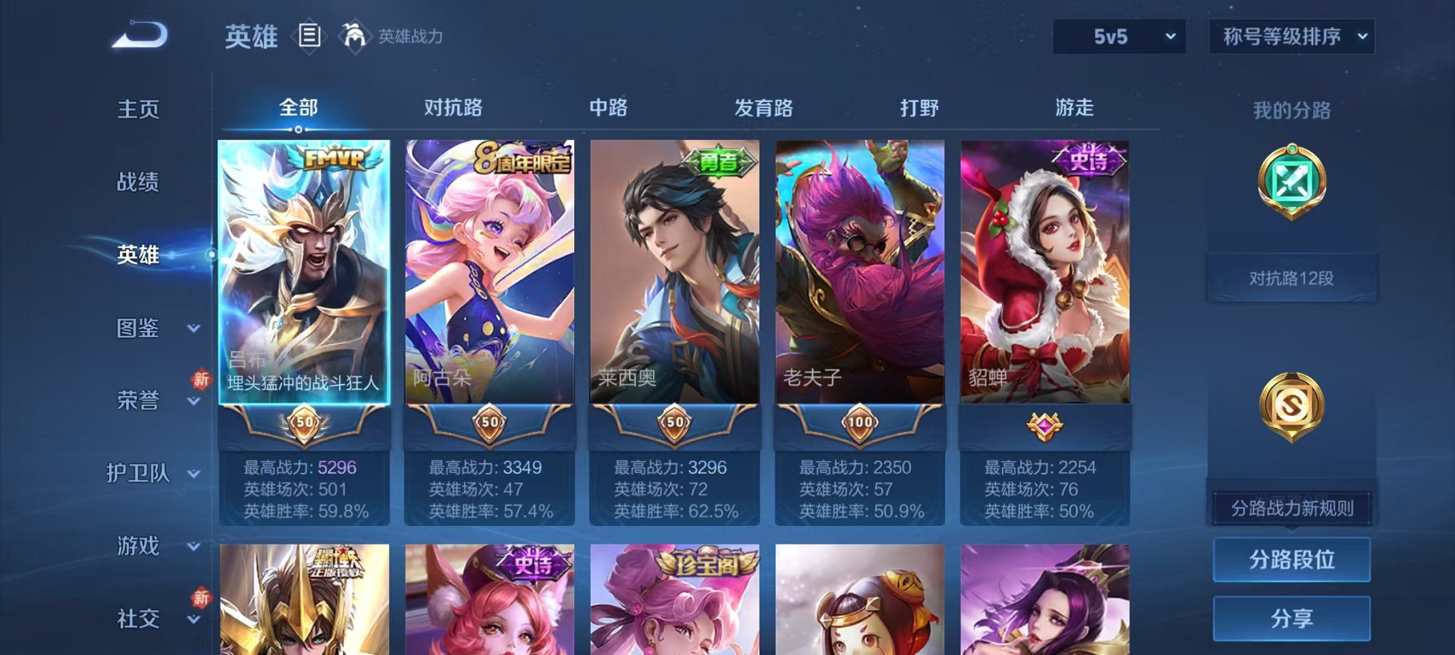 WZCMW473342王者荣耀账号详情图2