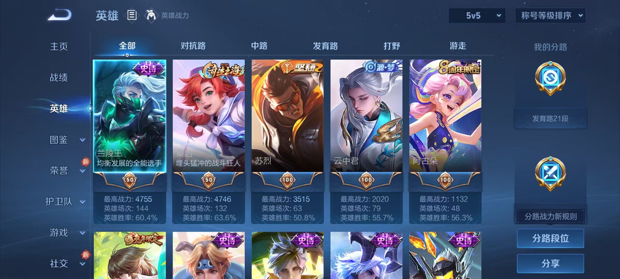 WZCMW473349王者荣耀账号详情图2