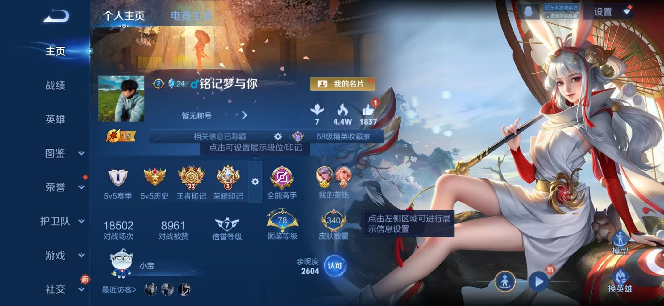 王者荣耀账号苹果QQ128英雄-340皮肤-【340皮肤1水晶3星元19传说1金标可秒换绑】苹果QQ-128英雄-340