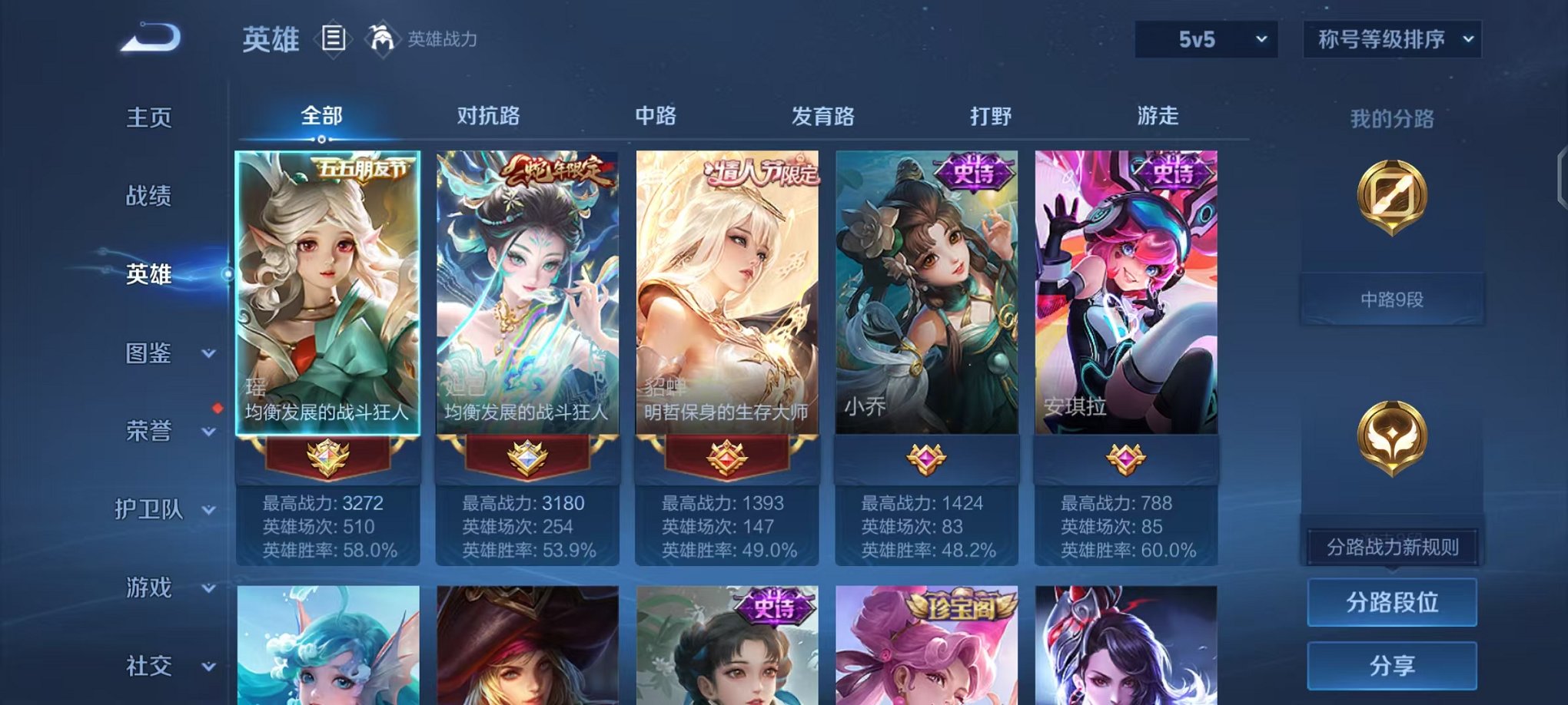 WZCMW490540王者荣耀账号详情图3