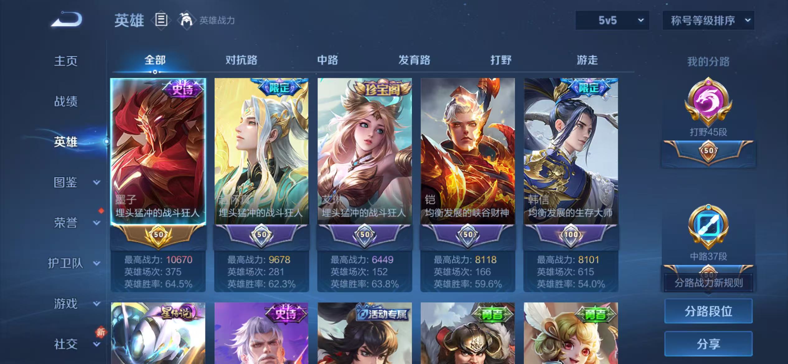 WZCMW4126187王者荣耀账号详情图4