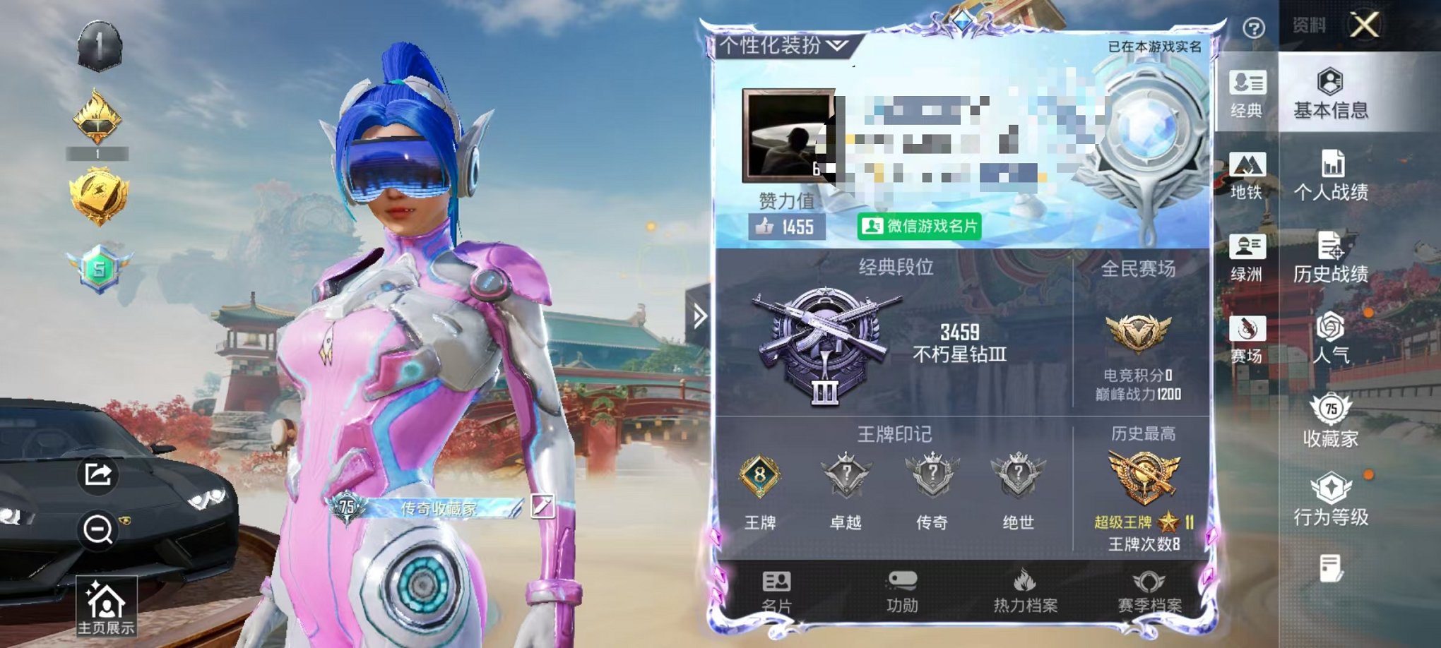 和平精英账号安卓微信2载具-262套装-263枪皮-【15粉装4特效枪2载具】 安卓V区-热力值-8印记-262套装-2