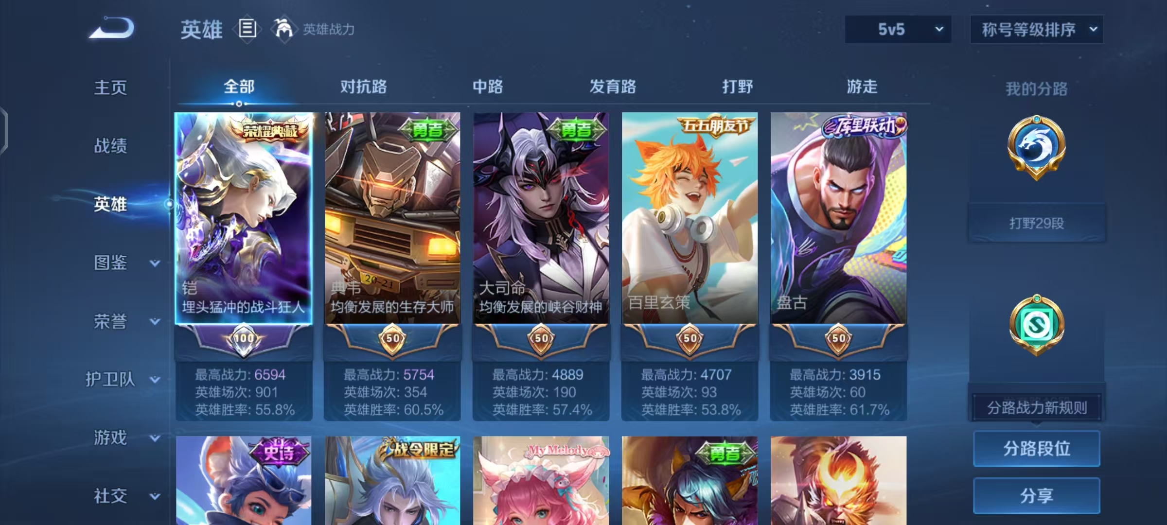 WZCMW4132332王者荣耀账号详情图4