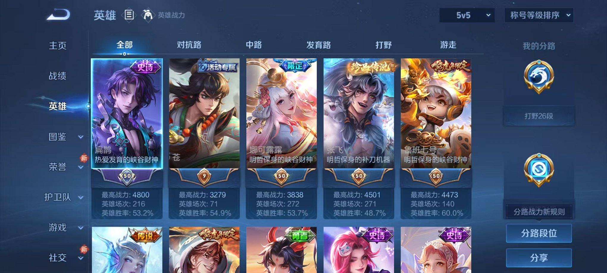 WZCMW4179869王者荣耀账号详情图2 WZCMW4179869王者荣耀账号详情图2