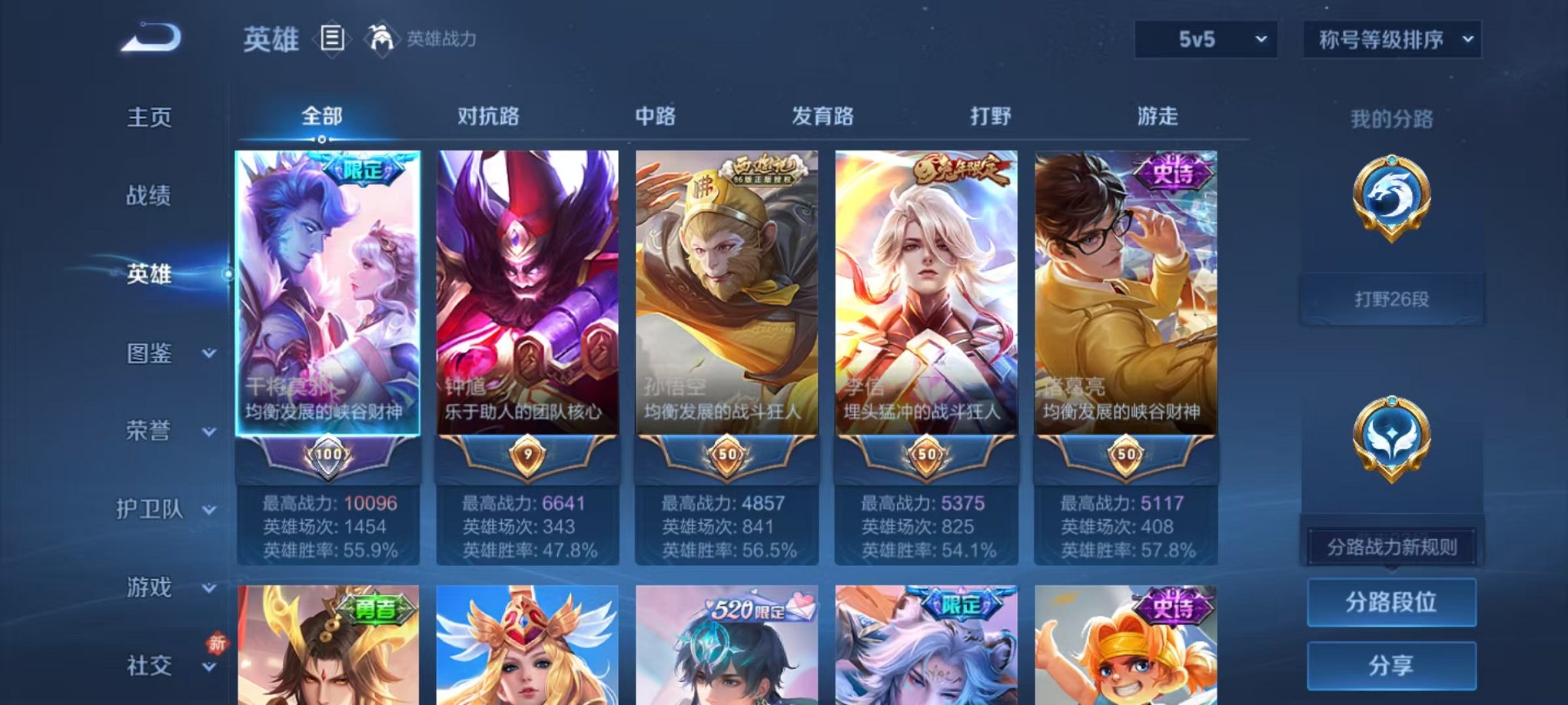 WZCMW4226461王者荣耀账号详情图2