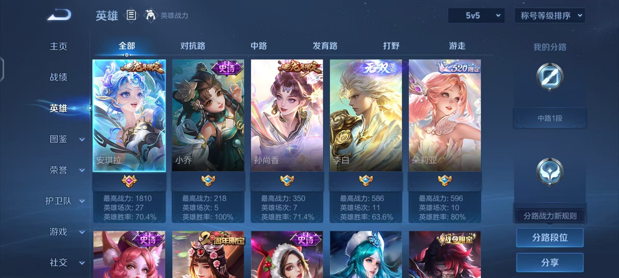 WZCMW4229517王者荣耀账号详情图2 WZCMW4229517王者荣耀账号详情图2