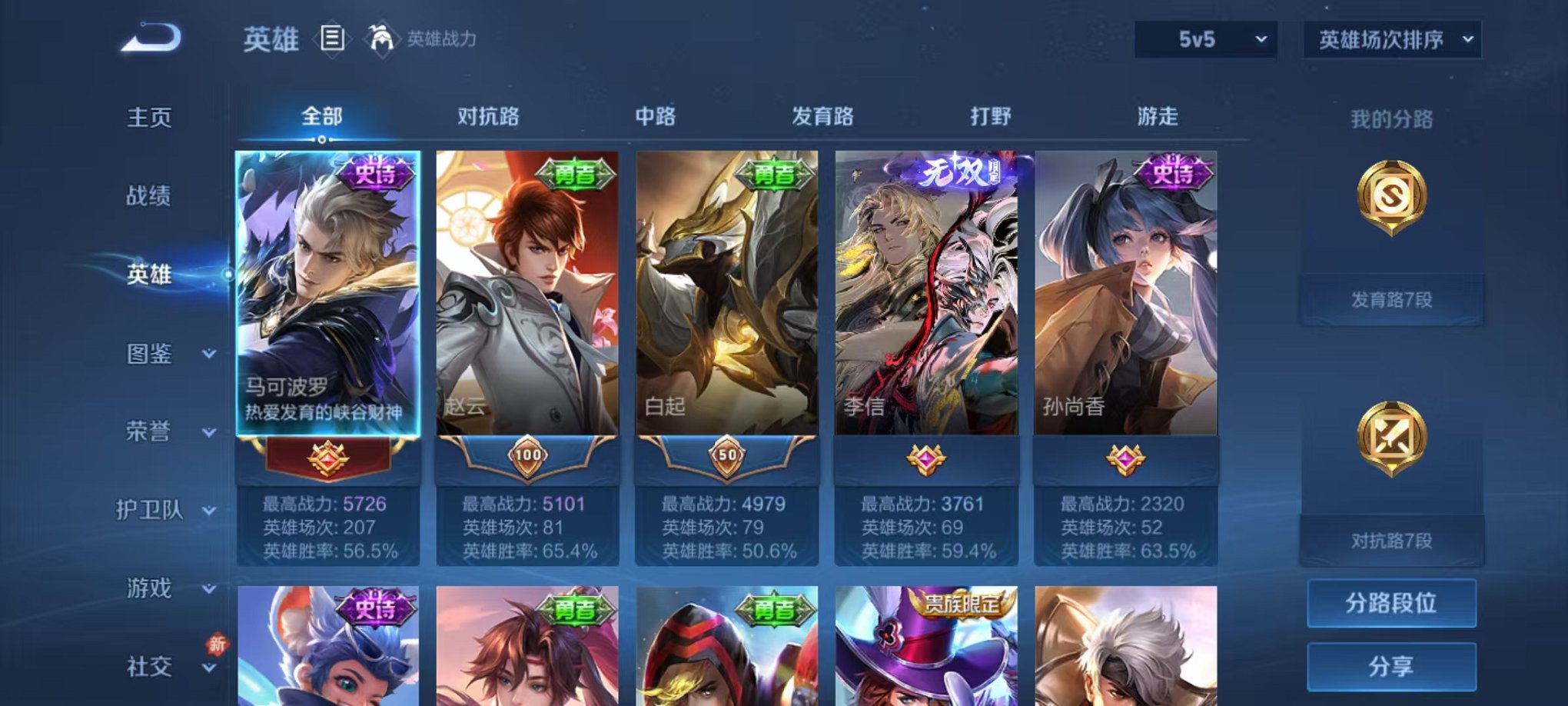 WZLX4271416王者荣耀账号详情图2