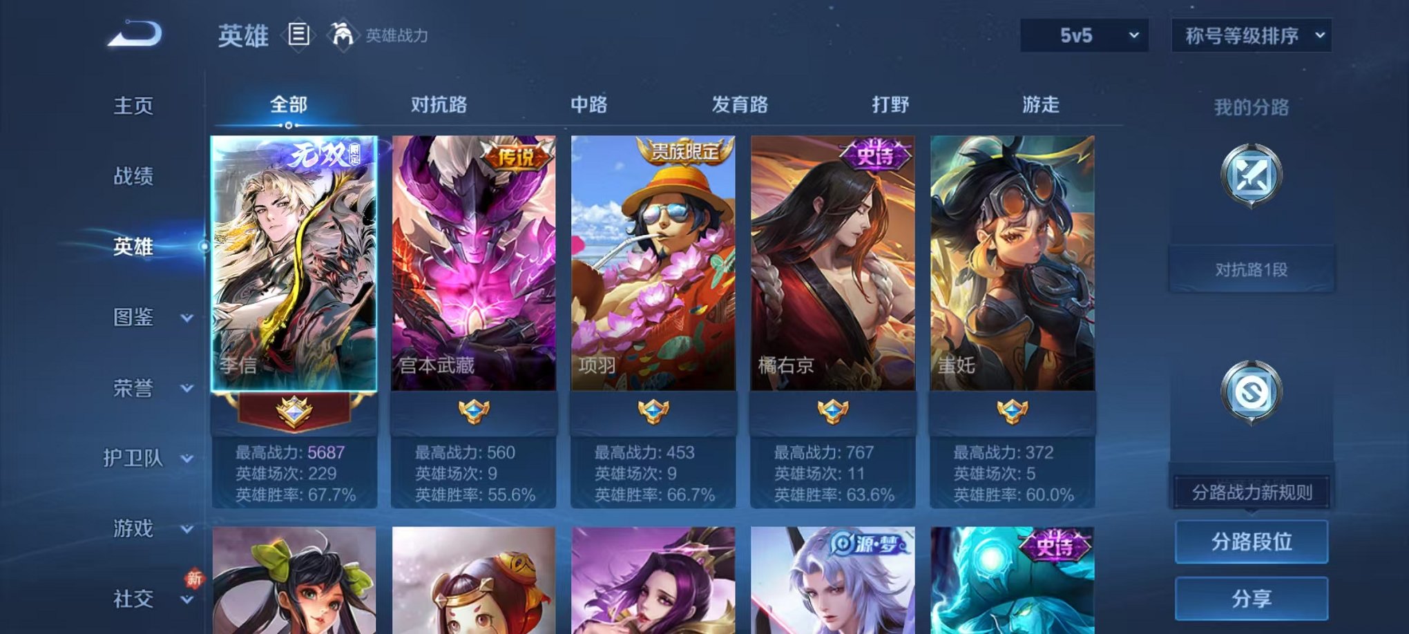 WZLX4273806王者荣耀账号详情图2