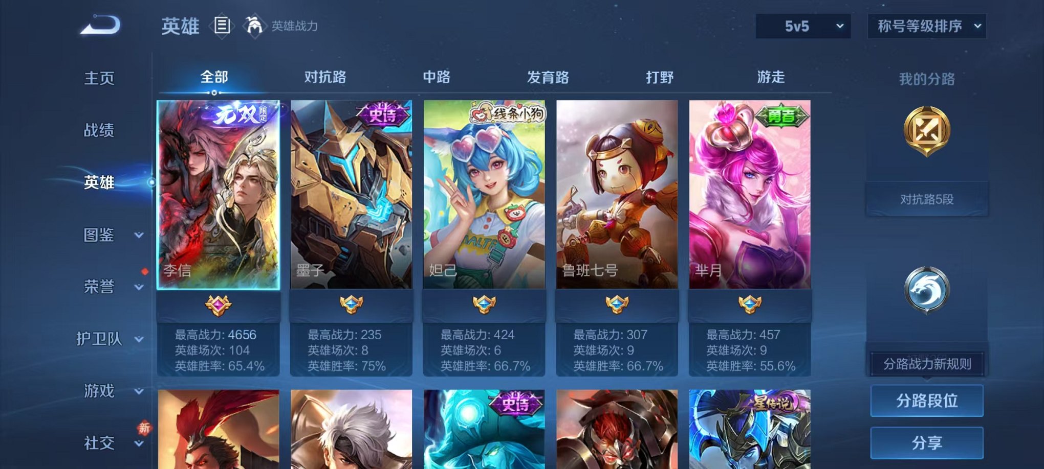 WZLX4273802王者荣耀账号详情图3