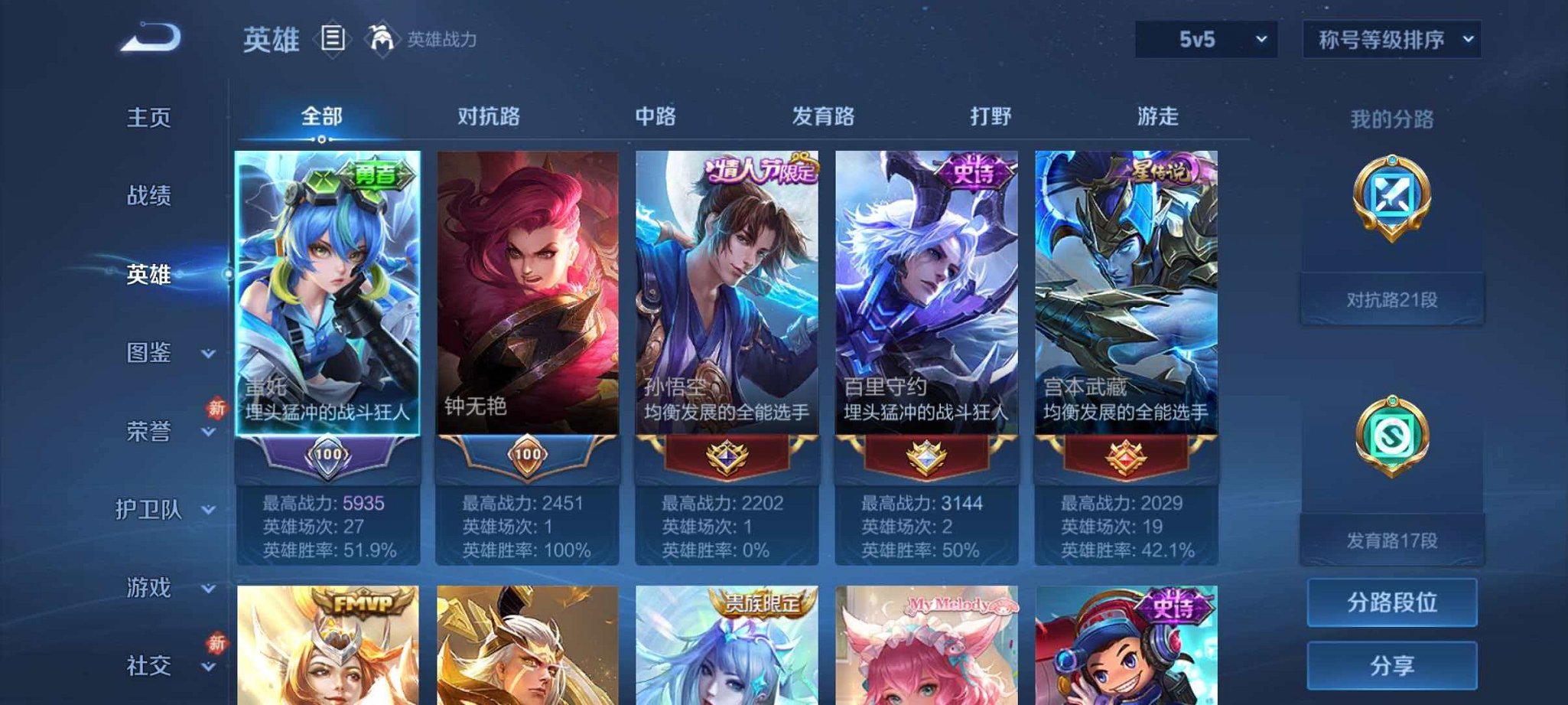 WZLX4275335王者荣耀账号详情图2