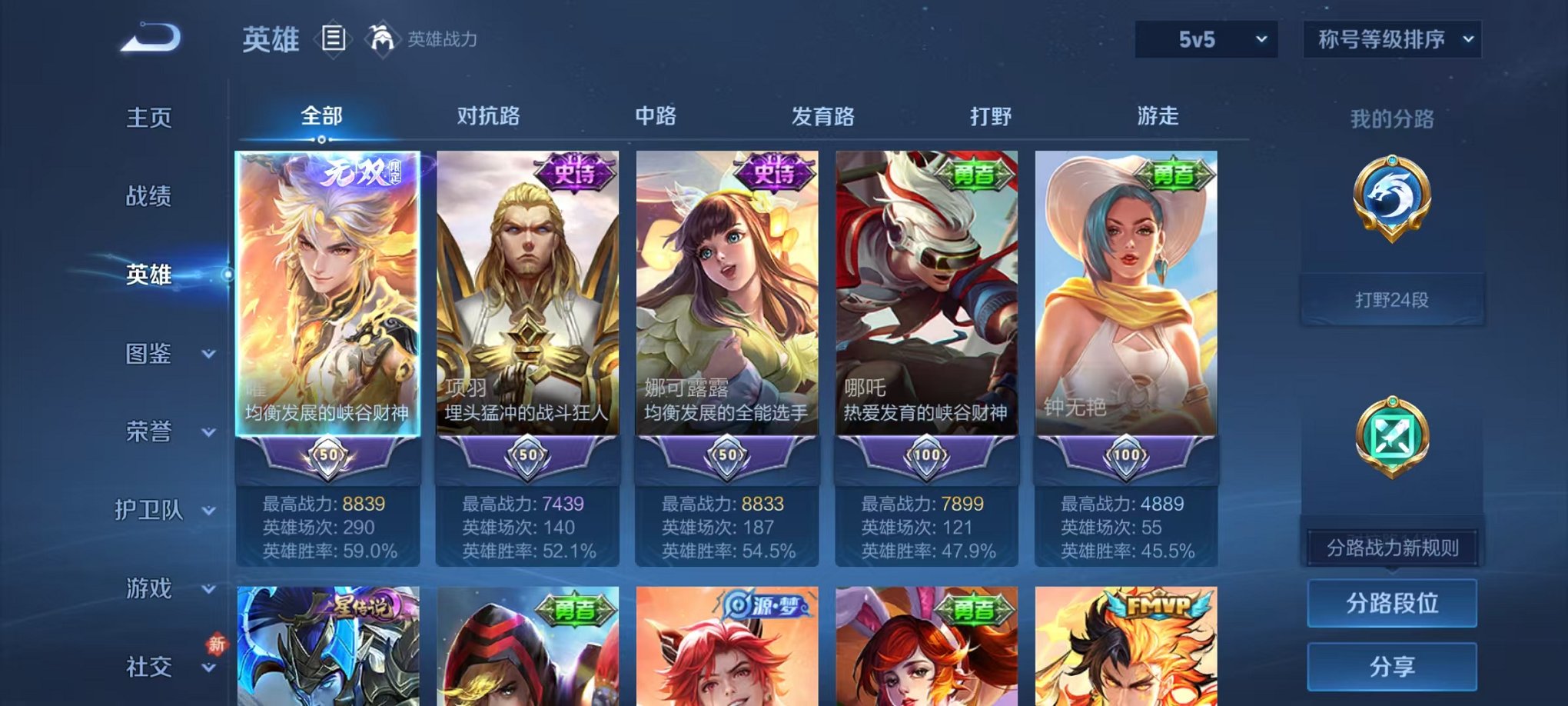 WZLX4275409王者荣耀账号详情图2