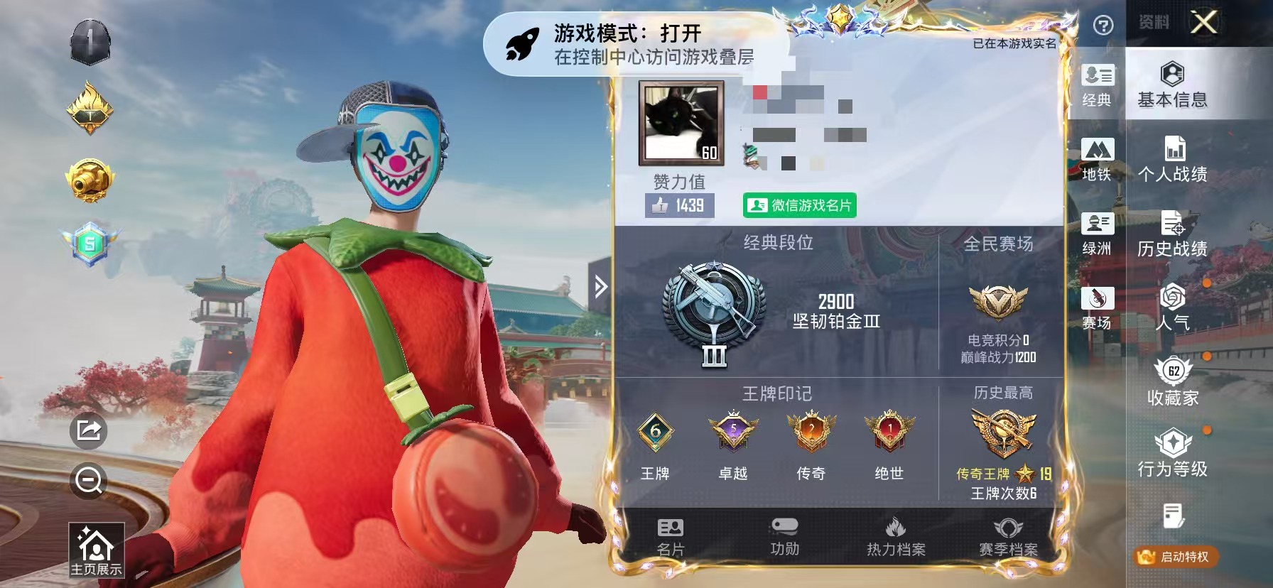 HPLX4154696和平精英账号详情图2