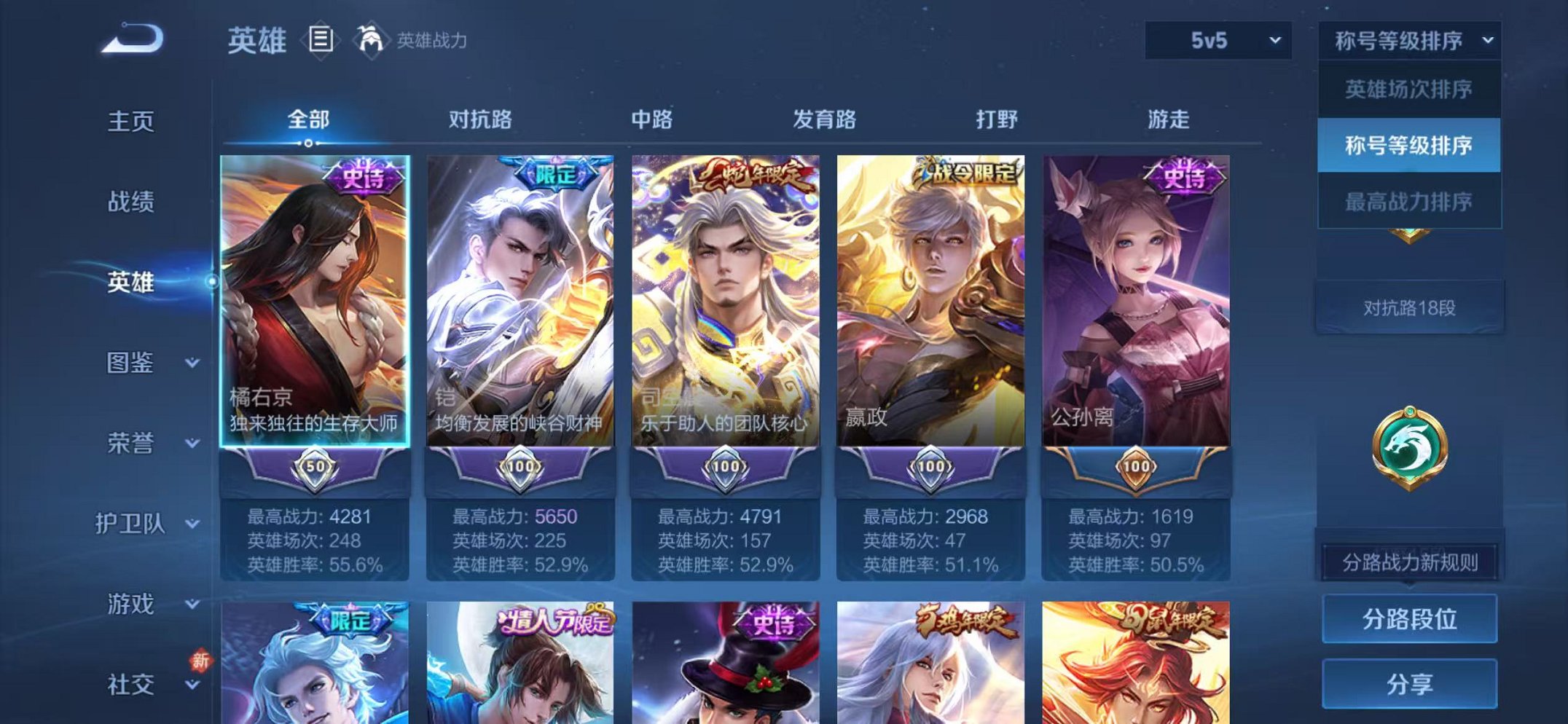 WZLX4277552王者荣耀账号详情图3