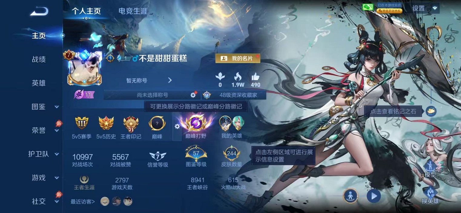 王者荣耀账号苹果VX【1小国标 发育路58段 244皮肤1典藏1无双3星元16传说 永久社交介意勿拍】苹果WX-128英