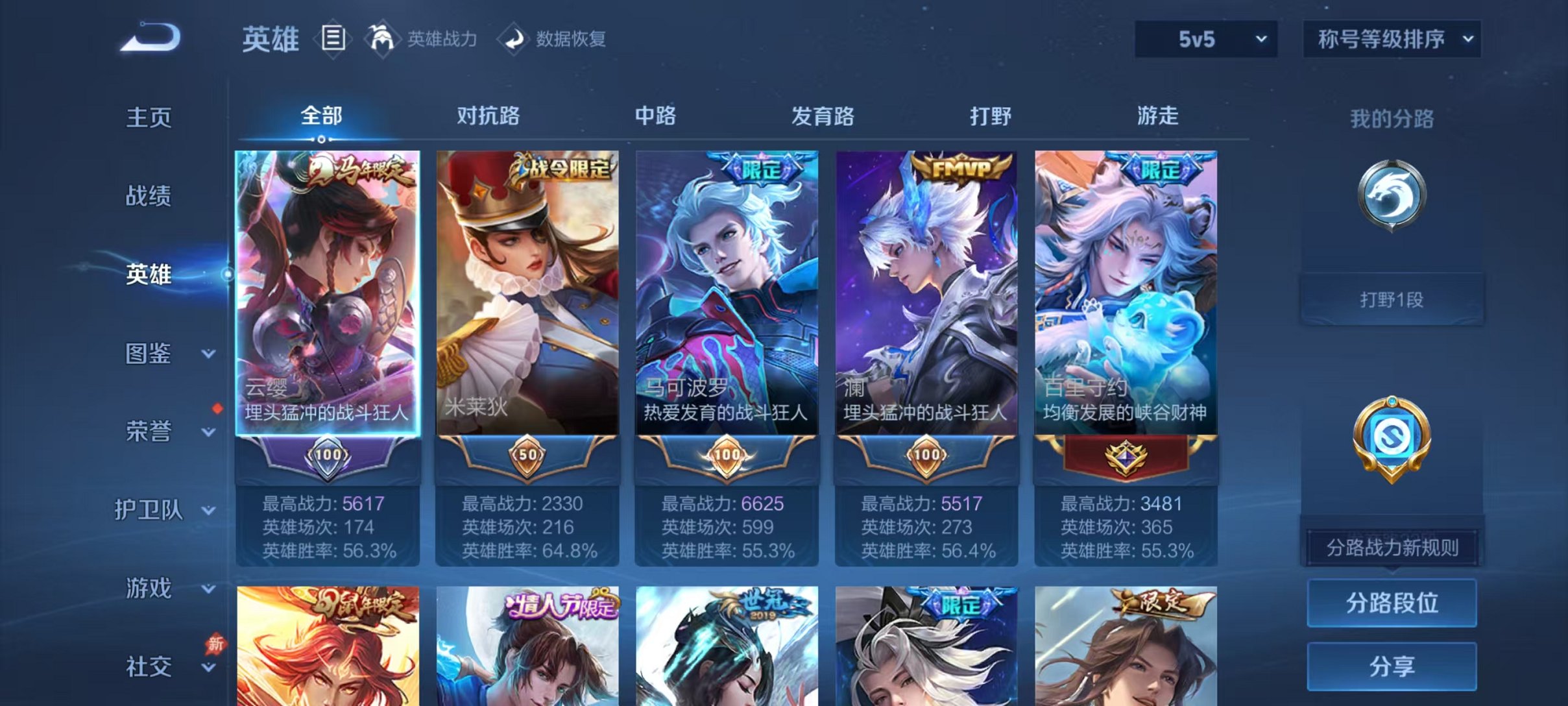 WZLX4290391王者荣耀账号详情图3