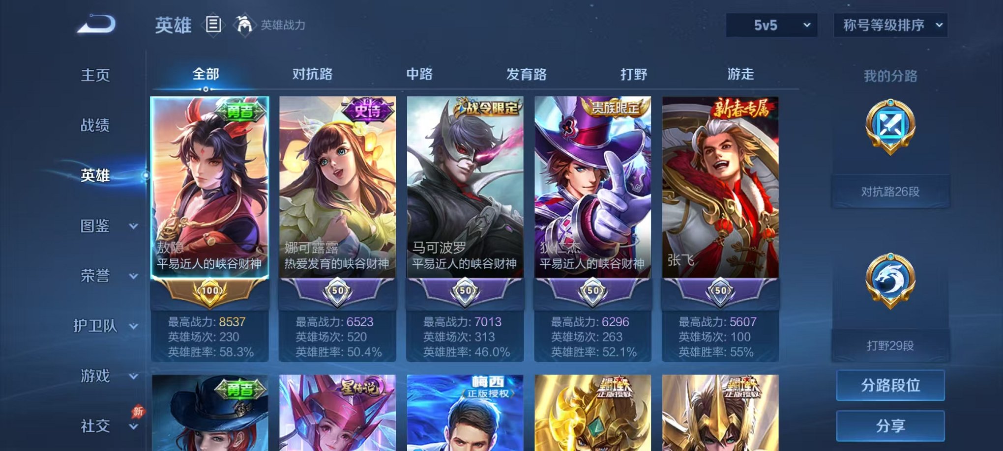 WZLX4290363王者荣耀账号详情图2