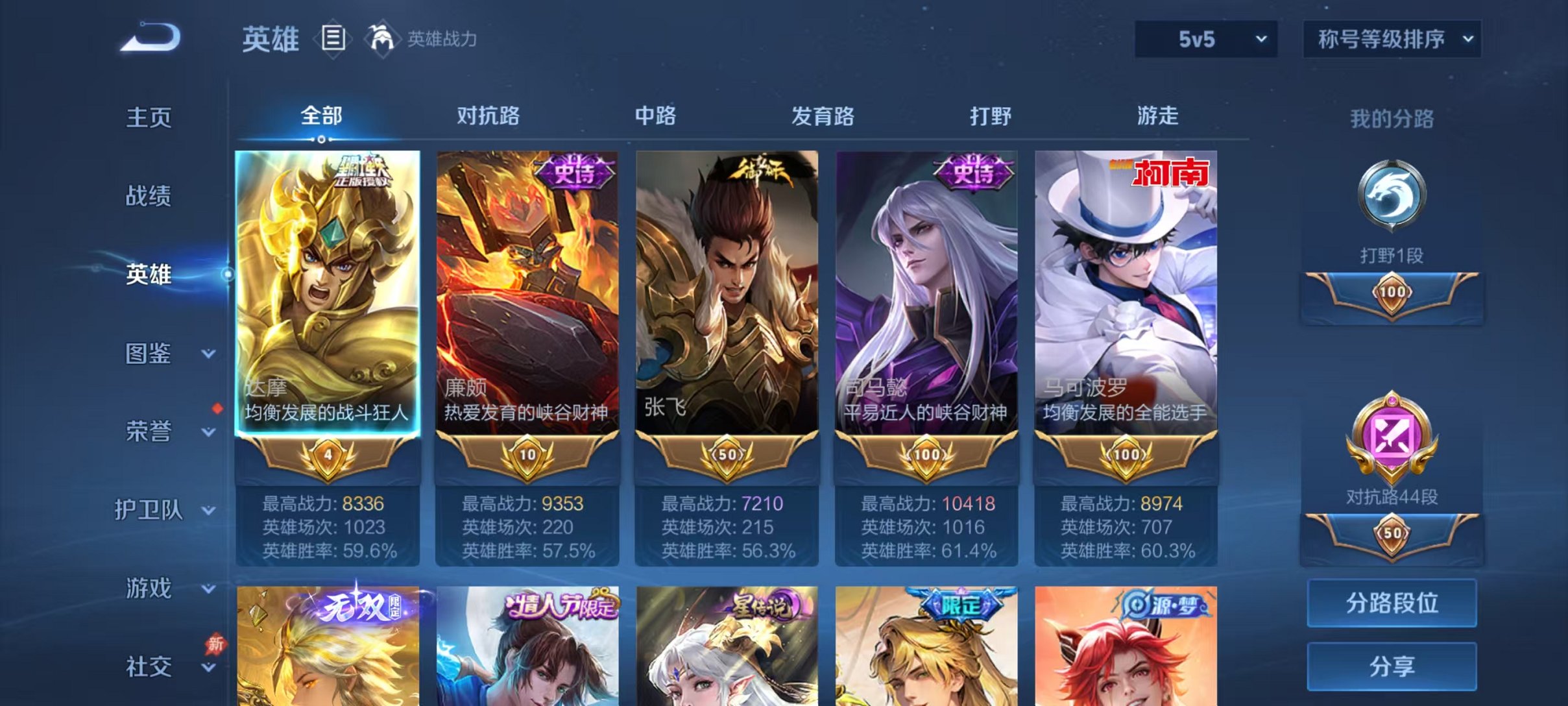 WZLX4290382王者荣耀账号详情图2