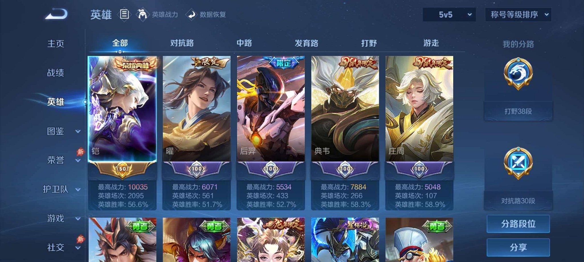 WZLX4293695王者荣耀账号详情图2