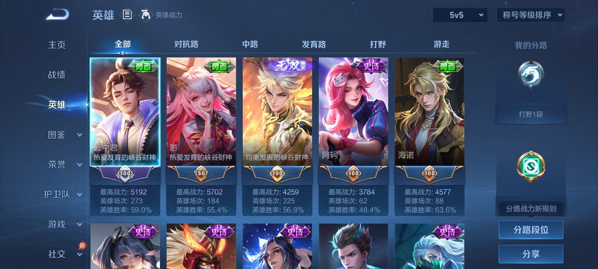 WZLX4293690王者荣耀账号详情图2