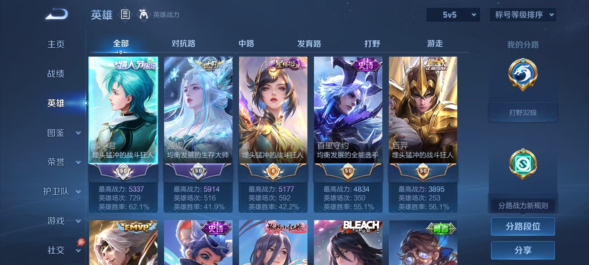 WZLX4305521王者荣耀账号详情图2 WZLX4305521王者荣耀账号详情图2