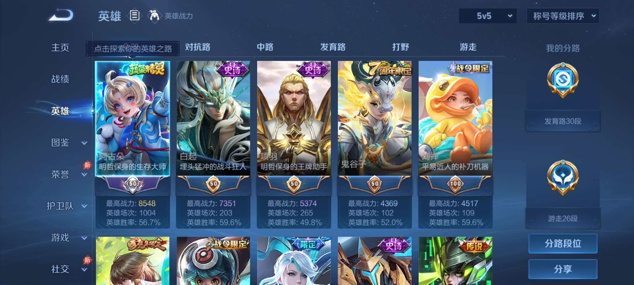 WZLX4305548王者荣耀账号详情图2