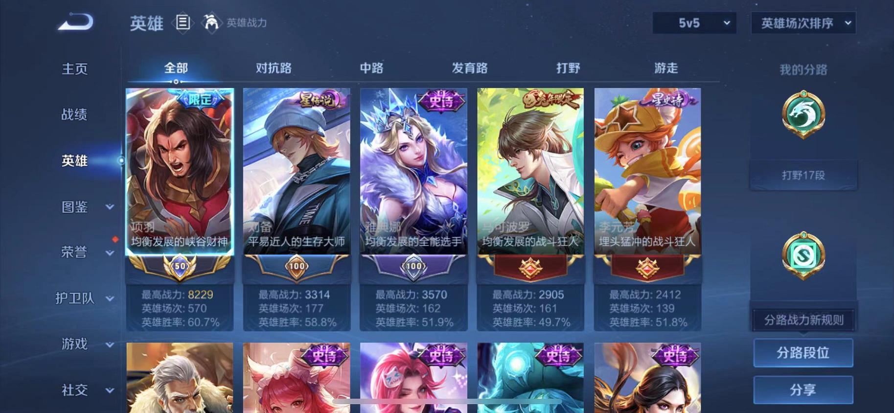 WZLX4309017王者荣耀账号详情图2