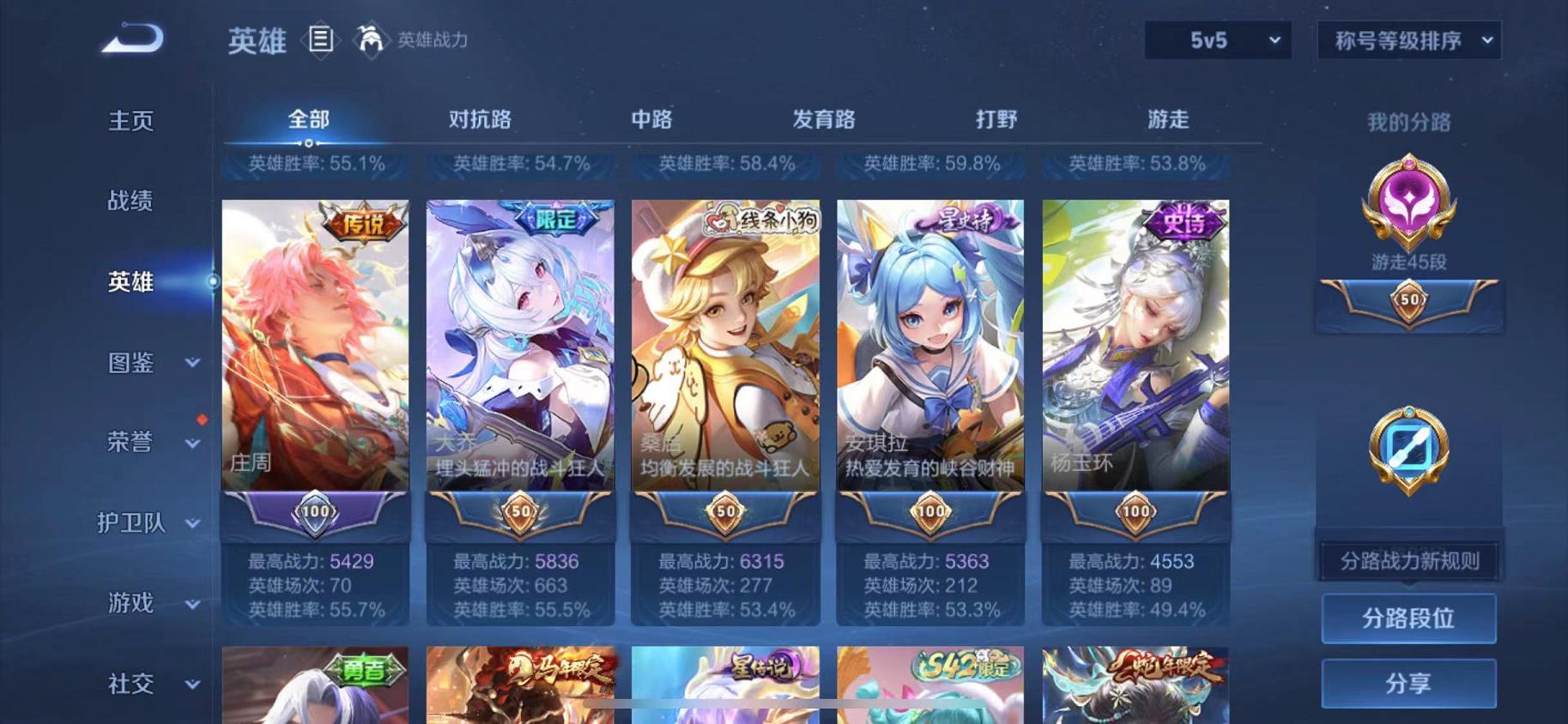 WZLX4309019王者荣耀账号详情图3